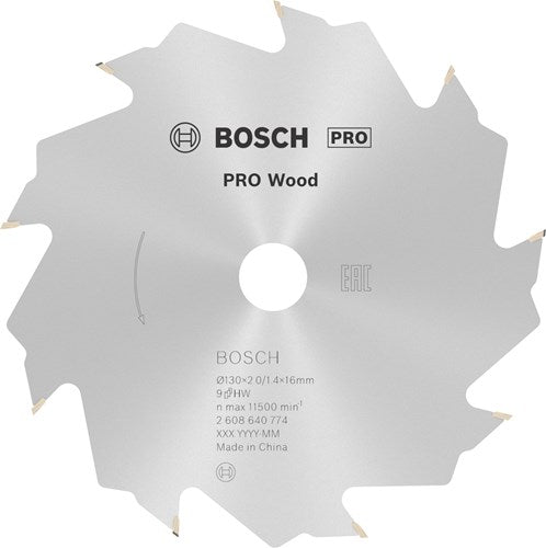 Bosch accessoires cirkelzaagblad standard for wood speed 130 x 16 x 2,2 mm, 9 1st - 2608640774
