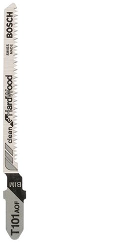 Bosch accesorios hoja de sierra de calar t 101 aof clean para madera dura 5 piezas - 2608634233