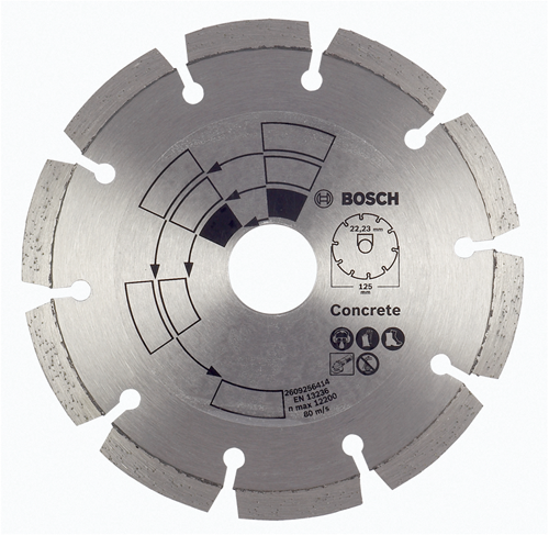Bosch - Disco da taglio diamantato cemento 125 x 22 x 1,7 x 7,0 mm