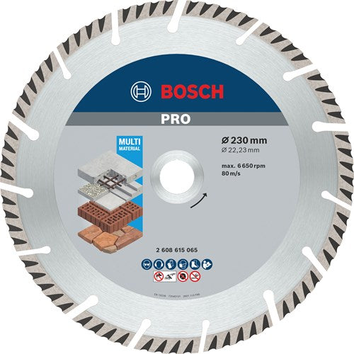Accessori Bosch Disco da taglio diamantato standard per universale 230 mm - 2608615065