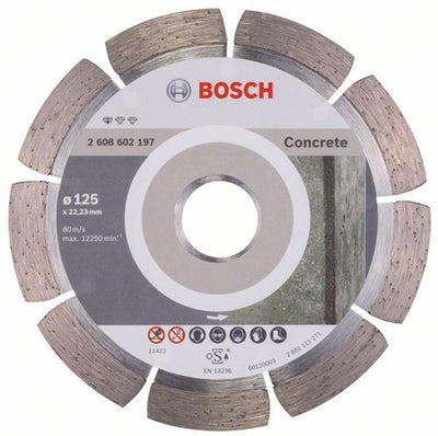 Bosch accessories diamond cutting disc standard for concrete 125 x 22.23 x 1.6 x 10 mm 1st - 2608602197