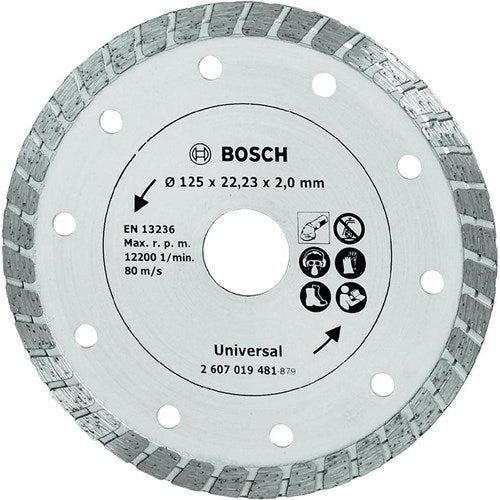 Bosch accessoires diamantdoorslijpschijf turbo, 125 mm ø - 2607019481