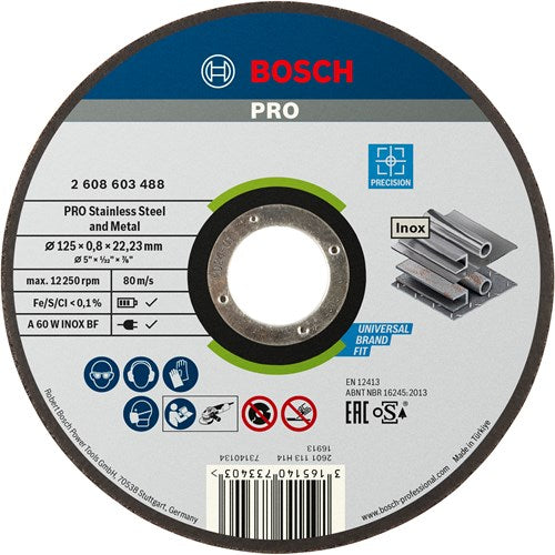 Bosch Rapido Perslink Schijf Best para INOX, Ø 125 mm