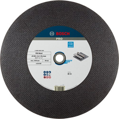 Bosch accessoires doorslijpschijf recht expert for metal a 36 r bf, 400 mm, 25,40 mm, 3,2 mm - 1 stuks - 2608600544