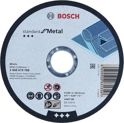 Accesorios Bosch disco de corte estándar metal 125x1x22,23 - 2608619768