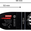 Bosch accessoires expert avz 32 rt4 schuurvinger | 32 x 53 mm - 2608902066