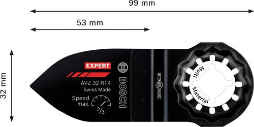 Bosch Accessories Expert Avz 32 rt4 Dito levigatore | 32x53 mm - 2608902066