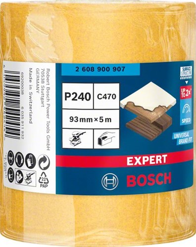 Bosch accessoires bosch expert c470 schuurpapierrol voor handschuren 93 mm x 5 m g ...