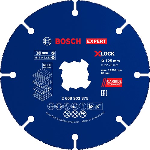 Disco da taglio Bosch Accessories Expert Multi Wheel X-Lock 125 mm | 22,23 mm-2608902375