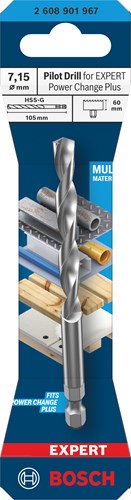 Accesorios Bosch taladro central experto hss-g | 7,15x105mm - 2608901967