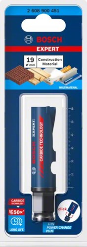 Bosch accessoires expert construction material gatzaag 19 x 60 mm - 1 stuk(s) - 2608900451