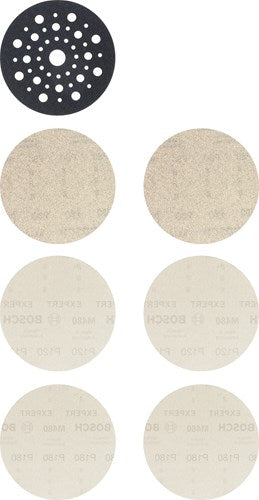 Set rete abrasiva Bosch Accessories Expert M480 125 mm 7 pezzi - 1 pezzo(i) - 2608901202