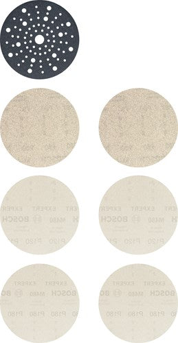Set rete abrasiva Bosch Accessories Expert M480 150 mm 7 pezzi - 1 pezzo(i) - 2608901203