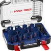 Bosch accessoires expert multi material power change plus gatzagenset | 20; 22; 25; 32; 35; 40; 44; 51; 60; 68; 76 x 60 mm | 14-delig - 2608901909