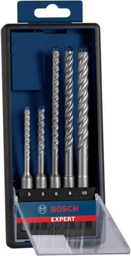 Bosch accessori expert sds plus-7x trapano a percussione 5 6 6 8 10 mm 5 pezzi - 2608900197