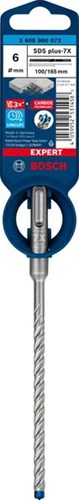 Bosch accesorios experto sds plus-7x taladro percutor 6 x 100 x 165 mm - 1 pieza(s) - 2608900072
