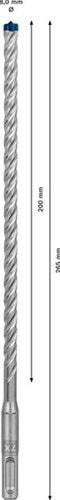Bosch accessori expert sds plus-7x trapano a percussione 8 x 200 x 265 mm - 1 pezzo(i) - 2608900169