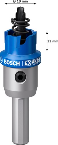 Accesorios Bosch experto en chapa | sierra perforadora | 18mm - 2608901401