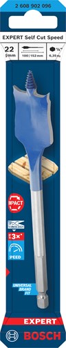 Accesorios Bosch taladro de velocidad experto velocidad de corte automático | eje hexagonal | 22 x 152 mm - 2608902096