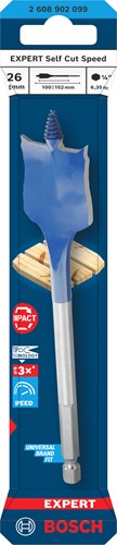 Accesorios Bosch taladro de velocidad experto velocidad de corte automático | eje hexagonal | 26 x 152 mm - 2608902099