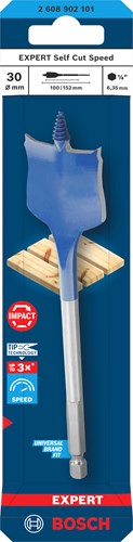 Accesorios Bosch taladro de velocidad experto velocidad de corte automático | eje hexagonal | 30 x 152 mm - 2608902101