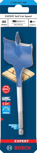 Bosch accessoires expert speedboor self cut speed | zeskantschacht | 40 x 152 mm - 2608902106