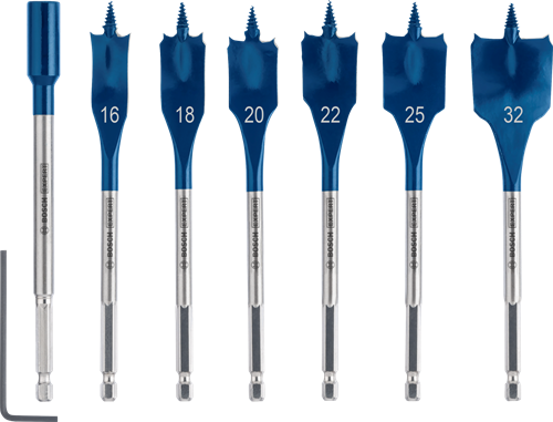 Set di trapani Bosch Expert Speed ​​Drill Self Cut Speed ​​| 7 pezzi | 16, 18, 20, 22, 25, 32 mm-2608902110