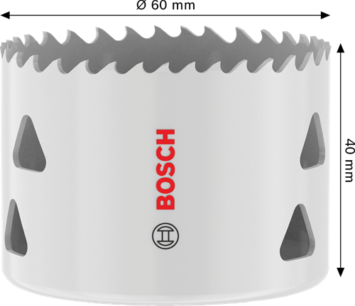Accesorios Bosch sierra perforadora con rosca para múltiples materiales | 60x40mm - 2608594587