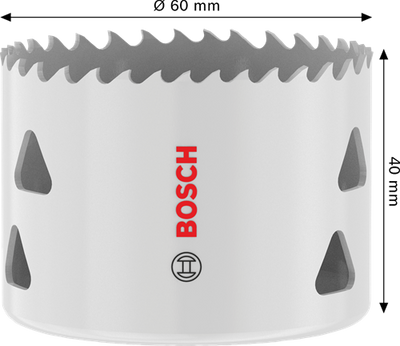 Accessori Bosch sega a tazza con filo per molteplici materiali | 60x40 mm - 2608594587