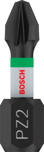 Bosch accessoires impact control bit | pz2 | 25mm | 2 stuks - 2608522401