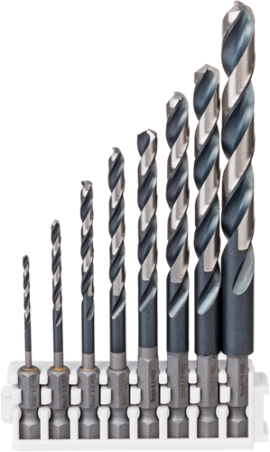 Bosch Prof Impact Control HSS Borenset de 8 piezas