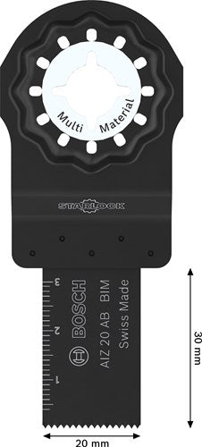 Accessori Bosch lama per sega multimateriale aiz 20 ab | stella | 20x30 mm | 5 pezzi - 2608669252