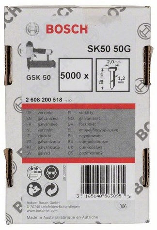 Accessori Bosch chiodo con testa svasata sk50 50mm | 1,2 mm-2608200518