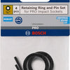 Accessori Bosch perno e anello 3 4 prese a impatto | 4 pezzi - 2608003067