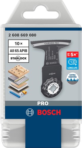 Lama per sega ad affondamento Bosch Accessories Pro Aii 65 Apib | 65x40 mm | 10 pezzi - 2608669080