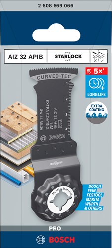 Bosch accessoires pro aiz 32 apib invalzaagblad | 32 x 50 mm | 1 stuk - 2608669066