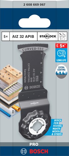Accessori Bosch lama per sega ad affondamento pro aiz 32 apib | 32x50 mm | 5 pezzi - 2608669067