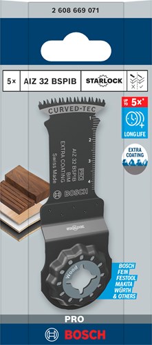 Lama per sega ad immersione Bosch Accessories Pro Aiz 32 Bspib | 32x50 mm | 5 pezzi - 2608669071
