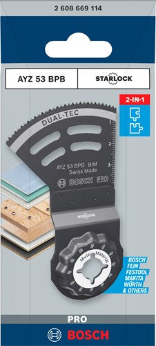 Accessori Bosch lama per sega multiutensile pro ayz 53 bpb | 53x40 mm - 2608669114