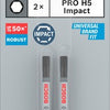 Bosch accessoires pro hex slagschroefbit | h5 | 55 mm | 2-delig - 2608522557
