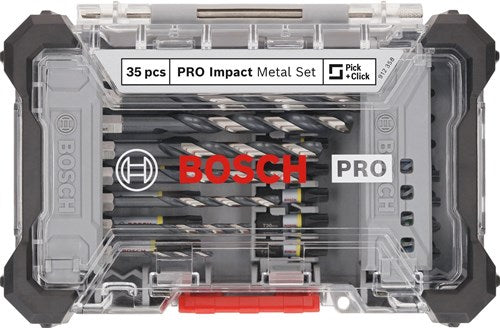 Imp bosch accesorios pro act juego de metal | 35 piezas - 2608521u81