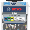 Bosch accessoires pro impact schroefbitset | ph2 (x5) | pz2 (x5) | t20 (x5) | t25 (x5) | t30 (x5) | 25 mm | 25 stuks - 2608521u63