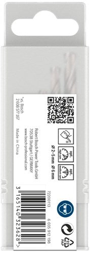 Accesorios Bosch pro metal juego de brocas helicoidales hss-g | 5 piezas - 2607019114