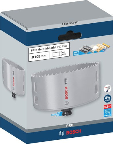 Bosch accessoires bosch pro multi materiaal pc plus gatenzaag 105 mm - 2608594411