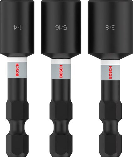 Imp bosch accesorios pro ley tuercas | gorra | 1 4x50mm | 5 16x50mm | 3 8x50mm | 3 piezas - 2608521u65