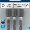 Imp bosch accesorios pro ley tuercas | gorra | 1 4x50mm | 5 16x50mm | 3 8x50mm | 3 piezas - 2608521u65