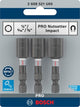 Imp bosch accesorios pro ley tuercas | gorra | 1 4x50mm | 5 16x50mm | 3 8x50mm | 3 piezas - 2608521u65