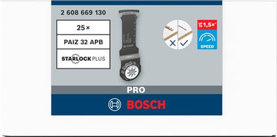 Accesorios bosch hoja de sierra de inmersión pro paiz 32 apb | 32x60mm | 1 pieza - 2608669130