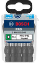 Bosch accessoires pro pozidriv slagschroefbit | pz2 | 55 mm | 15 stuks - 2608522546