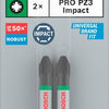 Punta per avvitatore a percussione Bosch Accessories Pro Pozidriv | pz3 | 55 mm | 2 pezzi - 2608522545